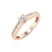 Diamond Okehampton Engagement Ring in 10K/14K gold and platinum with certified lab-grown or natural diamonds