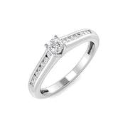 Diamond Okehampton Engagement Ring in 10K/14K gold and platinum with certified lab-grown or natural diamonds