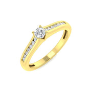 Diamond Okehampton Engagement Ring in 10K/14K gold and platinum with certified lab-grown or natural diamonds