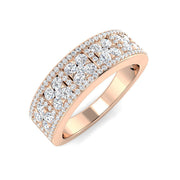 Elegant Fancy Diamond Ring 0.5ct in 10K/14K gold and platinum with certified lab-grown or natural diamonds