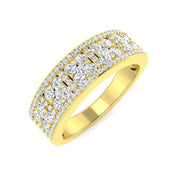Elegant Fancy Diamond Ring 0.5ct in 10K/14K gold and platinum with certified lab-grown or natural diamonds
