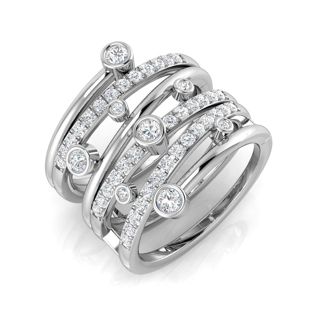 Lab-Grown Diamond Fancy Ring in 10K/14K gold and platinum with certified lab-grown or natural diamonds