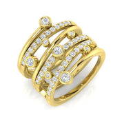 Lab-Grown Diamond Fancy Ring in 10K/14K gold and platinum with certified lab-grown or natural diamonds