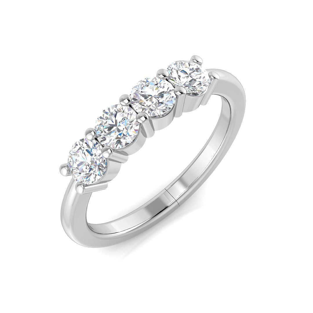 Diamond Berkeley 4 Stone Ring in 10K/14K gold and platinum with certified lab-grown or natural diamonds