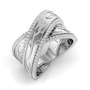 Diamond kheffield Fancy Ring in 10K/14K gold and platinum with certified lab-grown or natural diamonds
