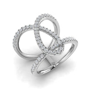 Elegant Statement Diamond Ring in 10K/14K gold and platinum with certified lab-grown or natural diamonds