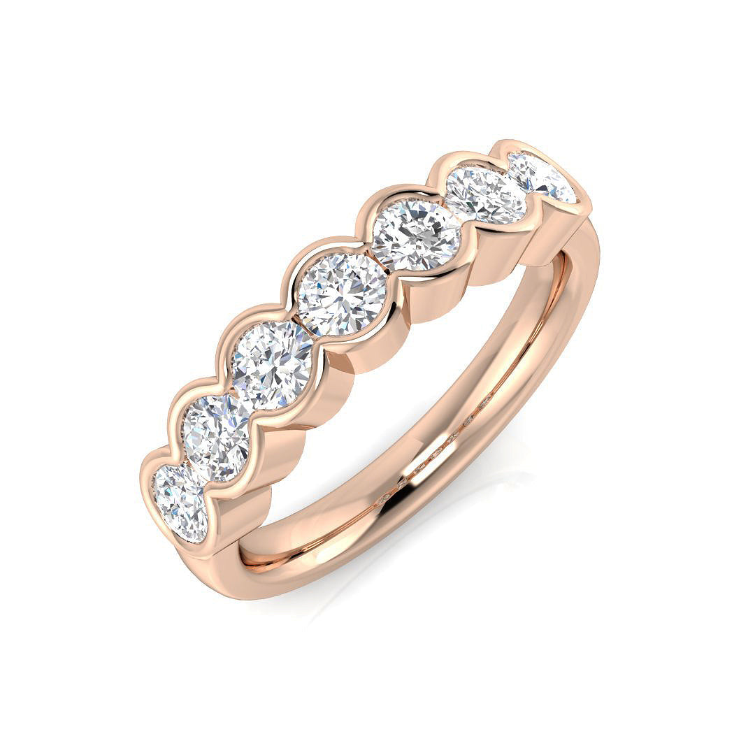 Diamond Eternity Ring in 10K/14K gold and platinum with certified lab-grown or natural diamonds