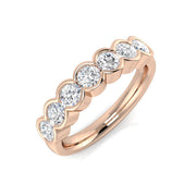 Diamond Eternity Ring in 10K/14K gold and platinum with certified lab-grown or natural diamonds