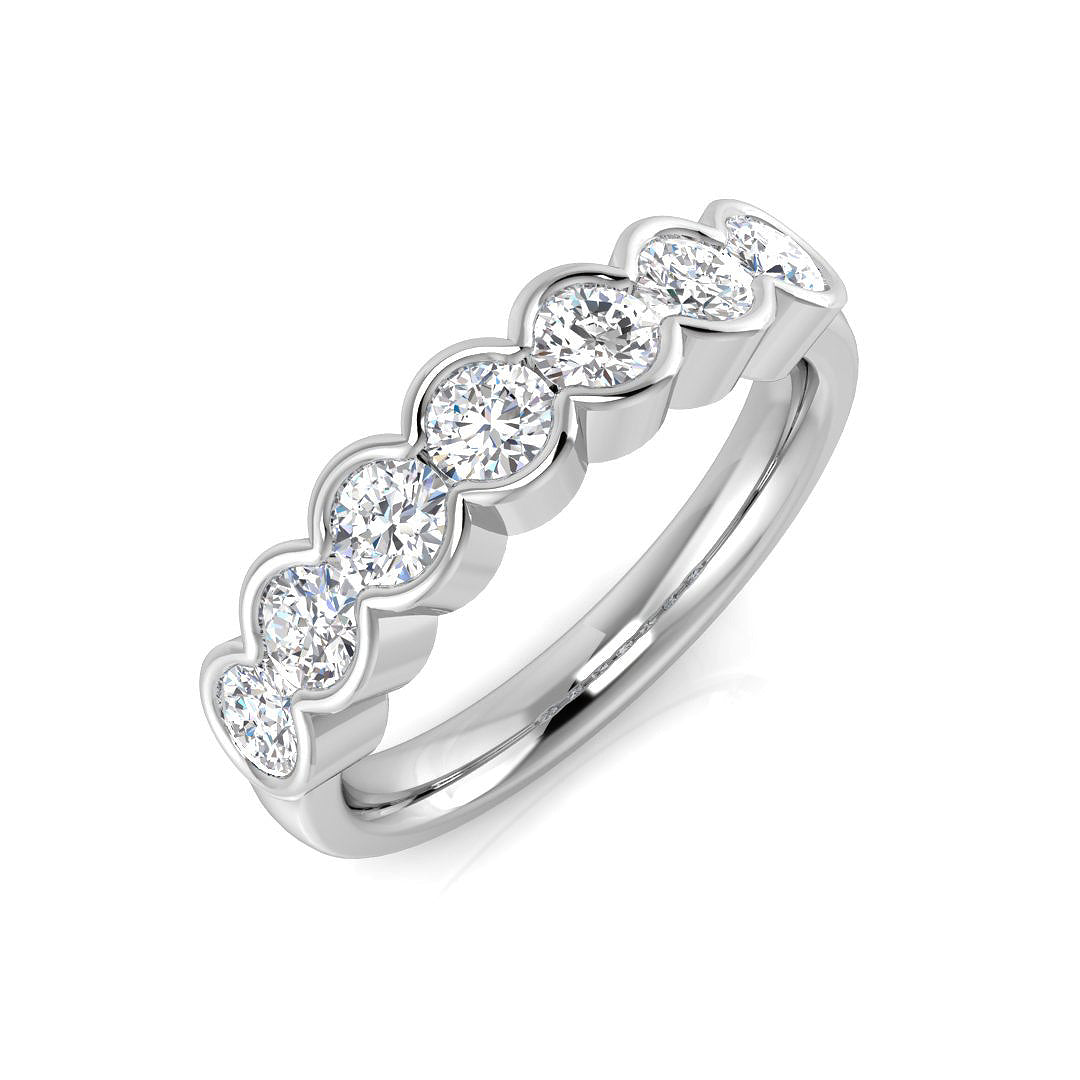 Diamond Eternity Ring in 10K/14K gold and platinum with certified lab-grown or natural diamonds