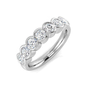 Diamond Eternity Ring in 10K/14K gold and platinum with certified lab-grown or natural diamonds