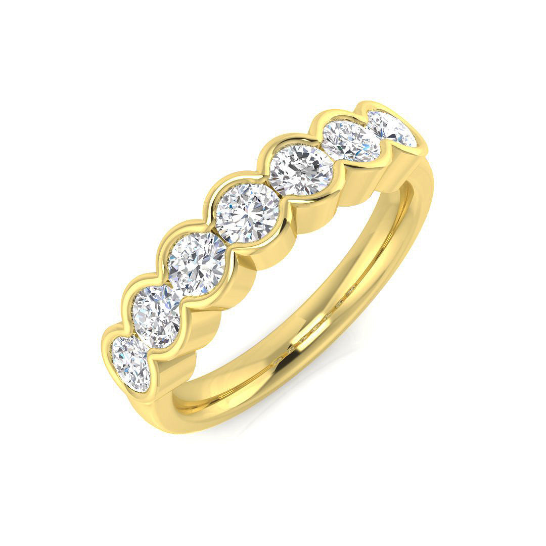 Diamond Eternity Ring in 10K/14K gold and platinum with certified lab-grown or natural diamonds