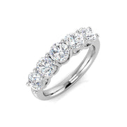 Five-Stone Diamond Eternity Ring in 10K/14K gold and platinum with certified lab-grown or natural diamonds