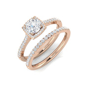 Diamond Readibg Engagement Ring in 10K/14K gold and platinum with certified lab-grown or natural diamonds