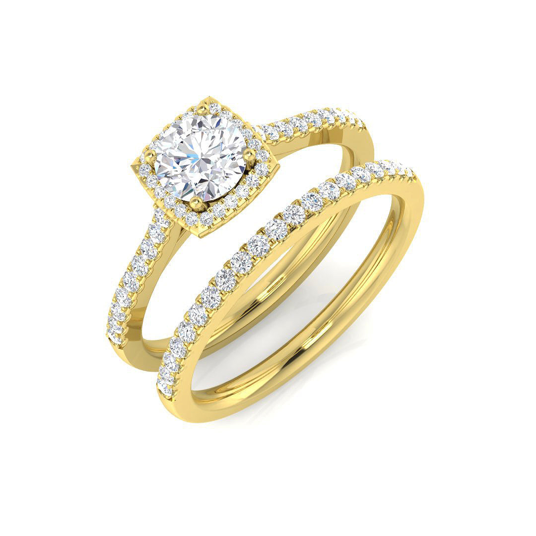 Diamond Readibg Engagement Ring in 10K/14K gold and platinum with certified lab-grown or natural diamonds
