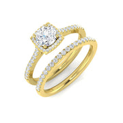 Diamond Readibg Engagement Ring in 10K/14K gold and platinum with certified lab-grown or natural diamonds