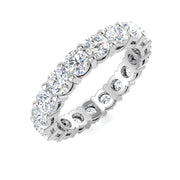 Round Diamond Full Eternity Ring in 10K/14K gold and platinum with certified lab-grown or natural diamonds
