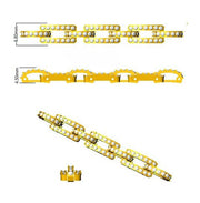Luxury Natural Round Cut Diamond Paperclip Link Bracelet with Box Clasp in 10K/14K gold and platinum with certified lab-grown or natural diamonds
