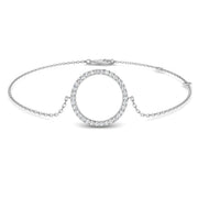 Natural Diamond Circle of Life Bracelet in 10K/14K gold and platinum with certified lab-grown or natural diamonds