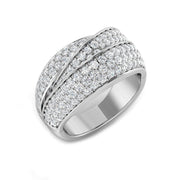 Diamond Pave Ring in 10K/14K gold and platinum with certified lab-grown or natural diamonds