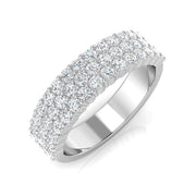 Diamond Half Eternity Ring in 10K/14K gold and platinum with certified lab-grown or natural diamonds