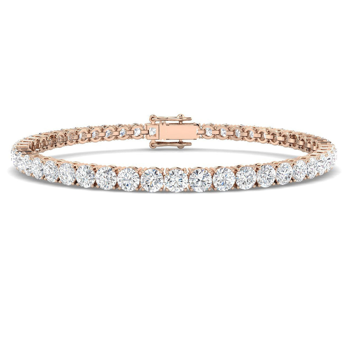 Lab Grown Diamond Tennis Bracelet in 10K/14K gold and platinum with certified lab-grown or natural diamonds