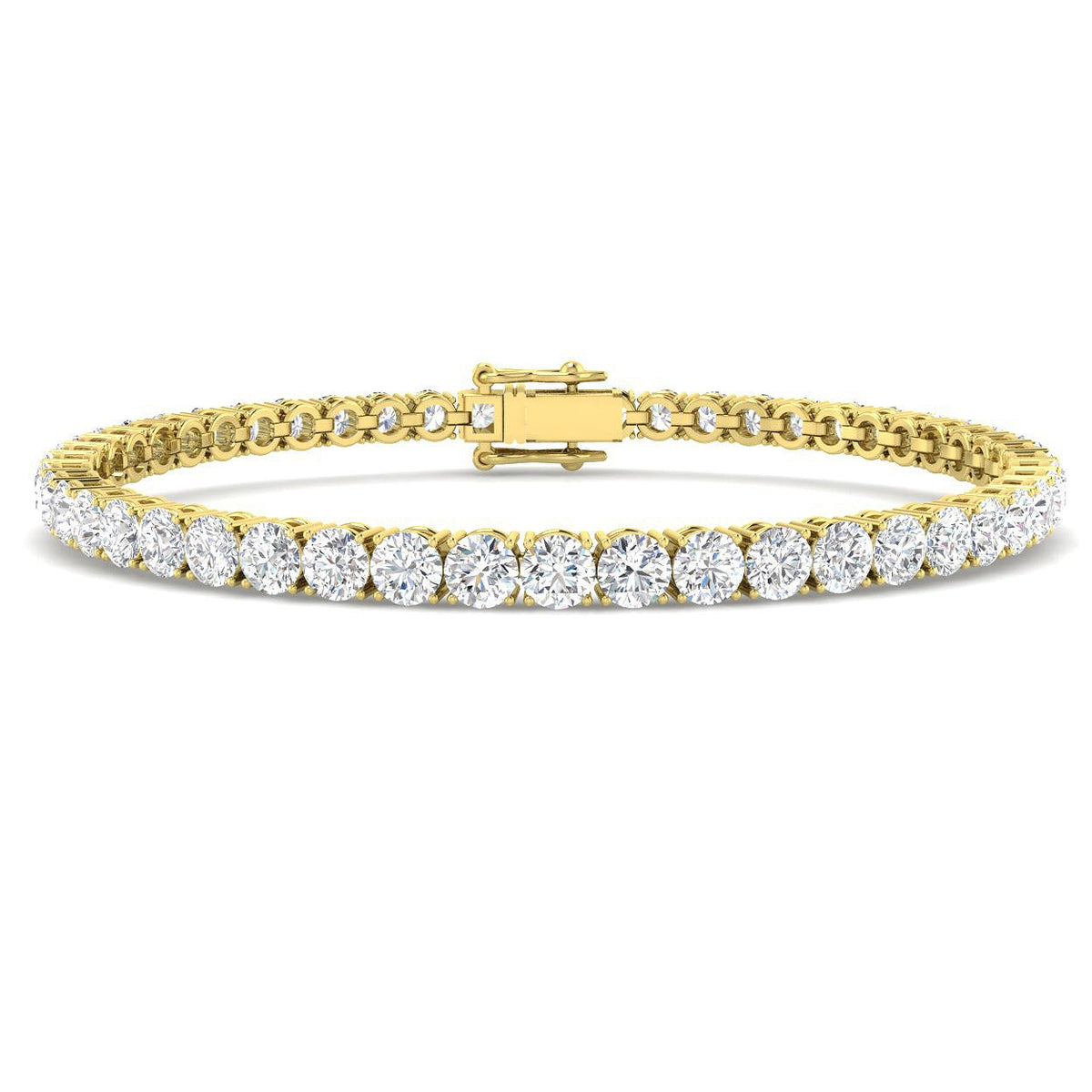 Lab Grown Diamond Tennis Bracelet in 10K/14K gold and platinum with certified lab-grown or natural diamonds