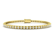 Natural Round Diamond Tennis Bracelet in 10K/14K gold and platinum with certified lab-grown or natural diamonds