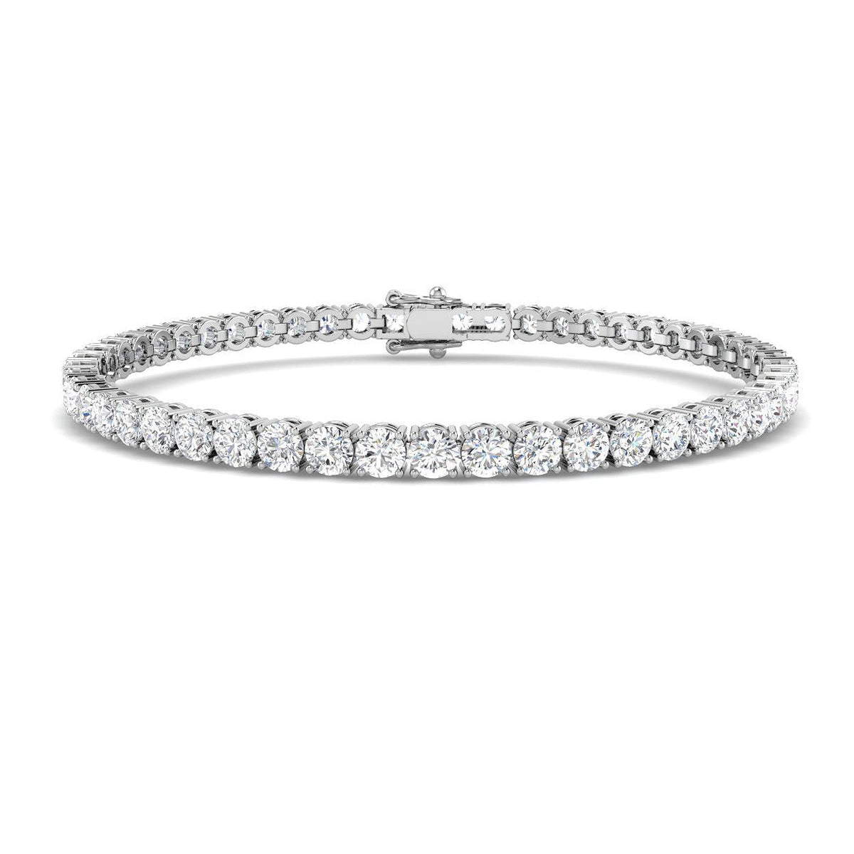 Lab Grown Diamond Tennis Bracelet in 10K/14K gold and platinum with certified lab-grown or natural diamonds