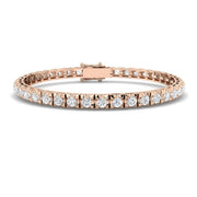 Natural Round Diamond Tennis Bracelet in 10K/14K gold and platinum with certified lab-grown or natural diamonds