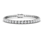 Natural Round Diamond Tennis Bracelet in 10K/14K gold and platinum with certified lab-grown or natural diamonds