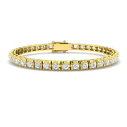 Natural Round Diamond Tennis Bracelet in 10K/14K gold and platinum with certified lab-grown or natural diamonds