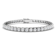 Natural Round Diamond Tennis Bracelet in 10K/14K gold and platinum with certified lab-grown or natural diamonds