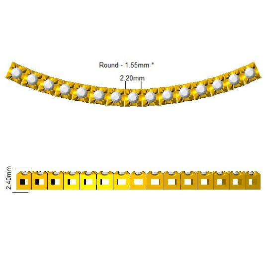 Diamond Tennis Necklace in 10K/14K gold and platinum with certified lab-grown or natural diamonds