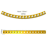 Diamond Tennis Necklace in 10K/14K gold and platinum with certified lab-grown or natural diamonds