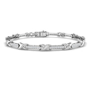 Lab Grown Diamond Hug & Kisses Bracelet in 10K/14K gold and platinum with certified lab-grown or natural diamonds