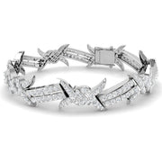 Round Cut Lab Grown Diamond Fancy Designer Bracelet in 10K/14K gold and platinum with certified lab-grown or natural diamonds