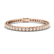 Natural Round Diamond Tennis Bracelet in 10K/14K gold and platinum with certified lab-grown or natural diamonds