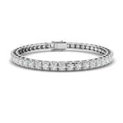 Natural Round Diamond Tennis Bracelet in 10K/14K gold and platinum with certified lab-grown or natural diamonds