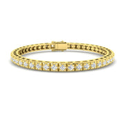 Natural Round Diamond Tennis Bracelet in 10K/14K gold and platinum with certified lab-grown or natural diamonds