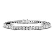 Natural Round Diamond Tennis Bracelet in 10K/14K gold and platinum with certified lab-grown or natural diamonds