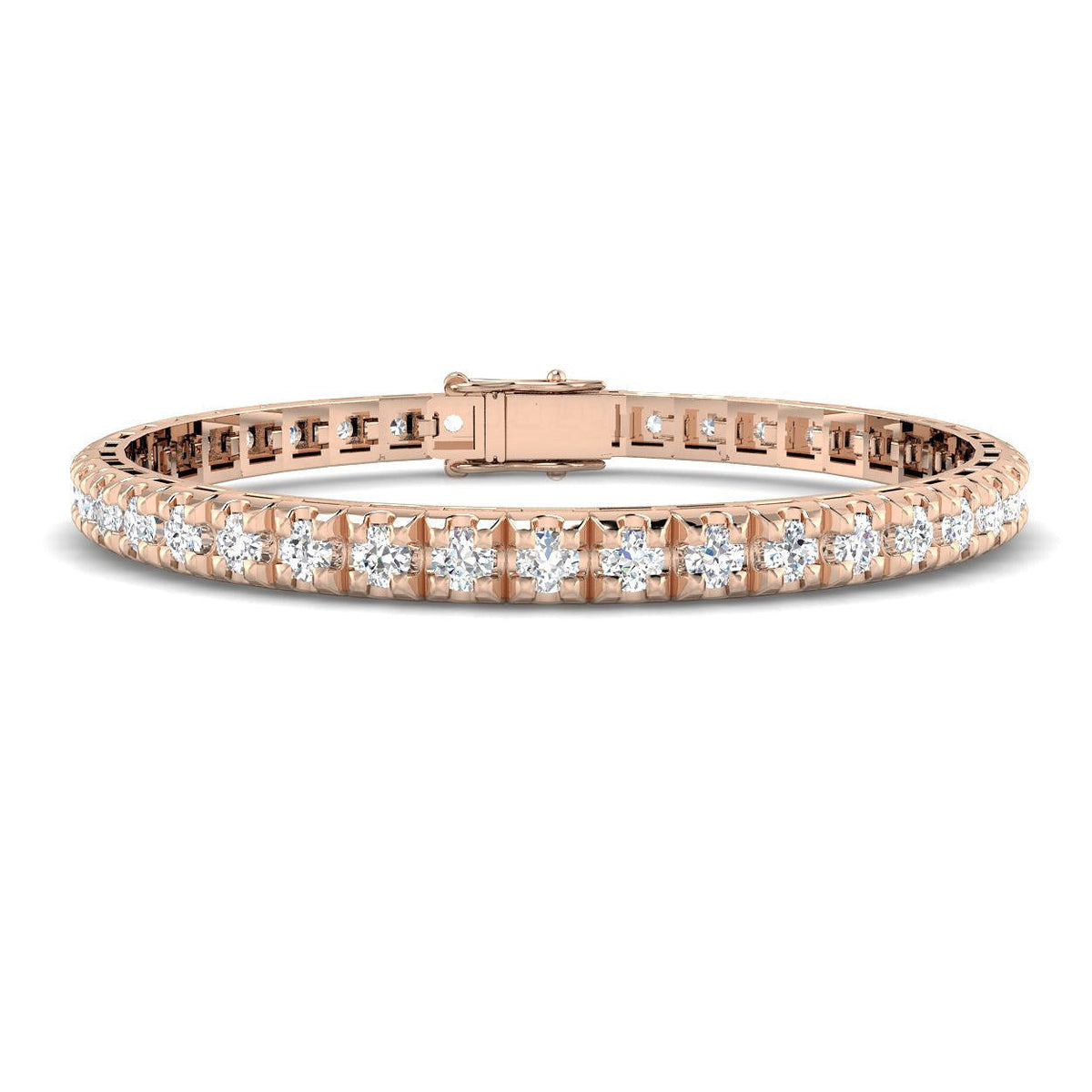 Lab Grown Diamond Tennis Bracelet in 10K/14K gold and platinum with certified lab-grown or natural diamonds