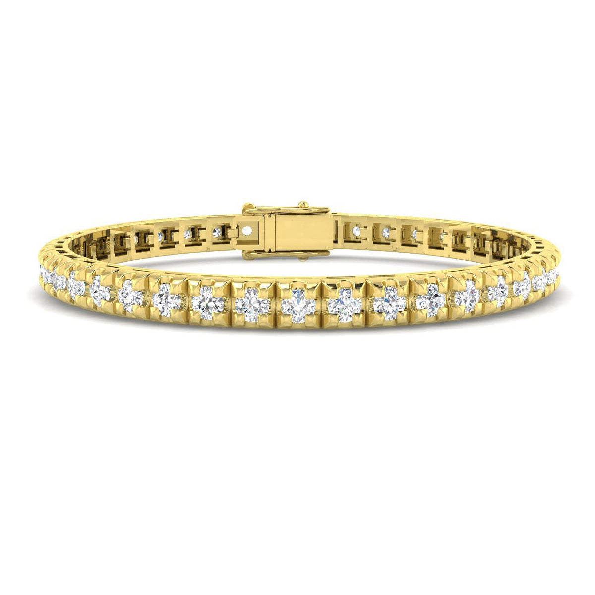 Lab Grown Diamond Tennis Bracelet in 10K/14K gold and platinum with certified lab-grown or natural diamonds