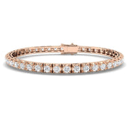 Natural Round Diamond Tennis Bracelet in 10K/14K gold and platinum with certified lab-grown or natural diamonds