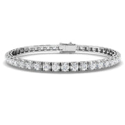 Natural Round Diamond Tennis Bracelet in 10K/14K gold and platinum with certified lab-grown or natural diamonds