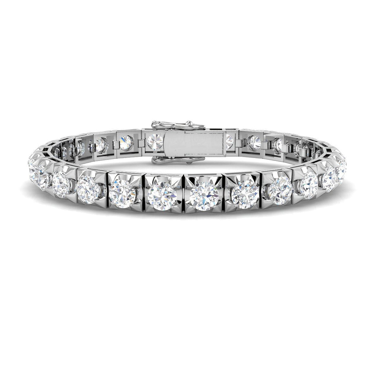 Lab Grown Diamond Tennis Bracelet in 10K/14K gold and platinum with certified lab-grown or natural diamonds