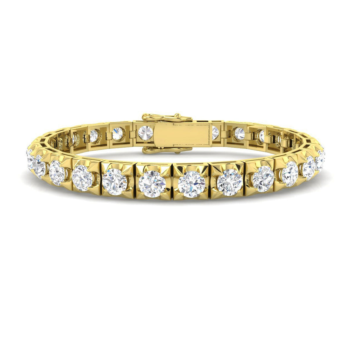 Lab Grown Diamond Tennis Bracelet in 10K/14K gold and platinum with certified lab-grown or natural diamonds