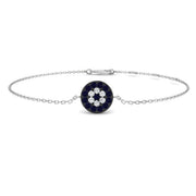 Evil Eye Sapphire & Diamond Bracelet / in 10K/14K gold and platinum with certified lab-grown or natural diamonds