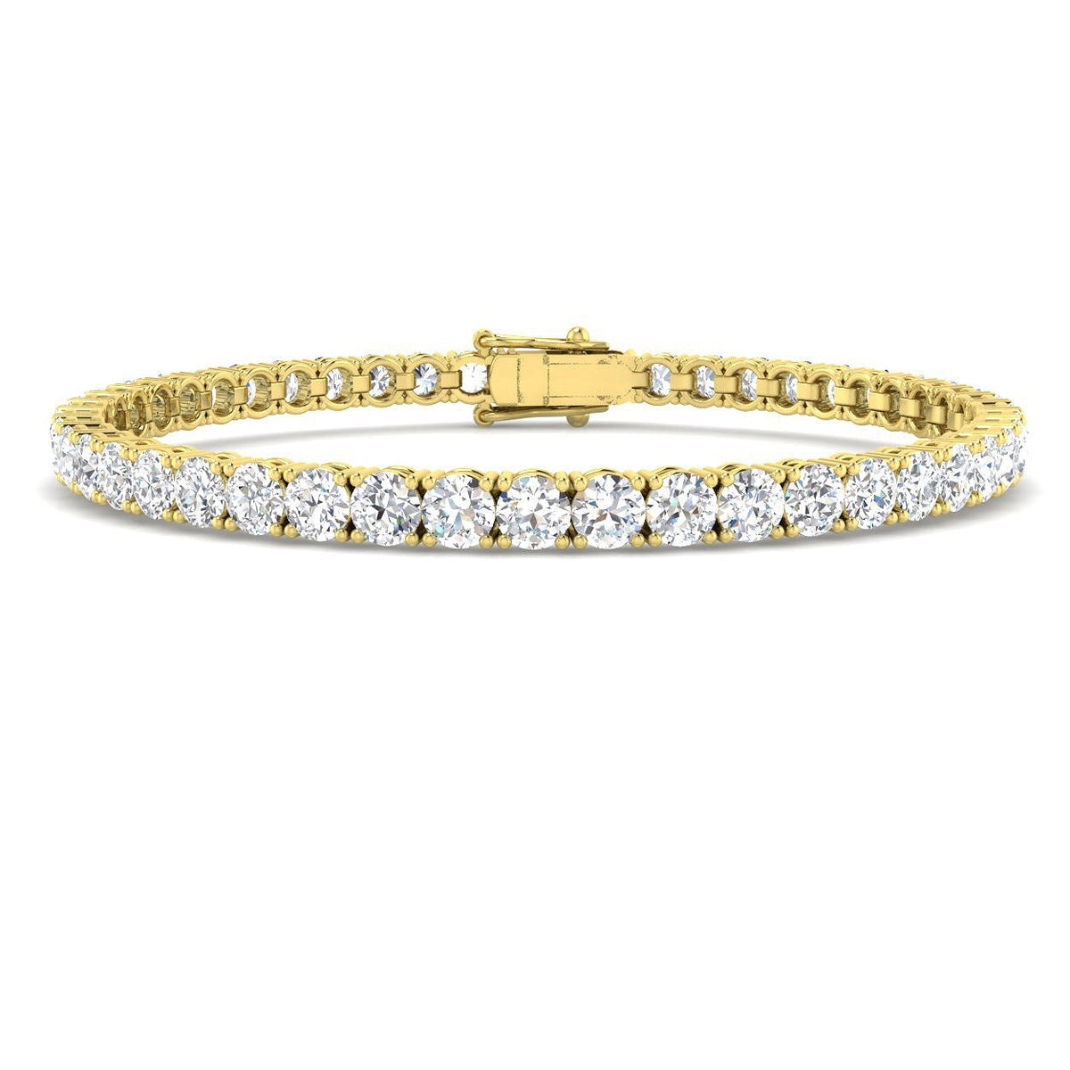 Lab Grown Diamond Tennis Bracelet in 10K/14K gold and platinum with certified lab-grown or natural diamonds