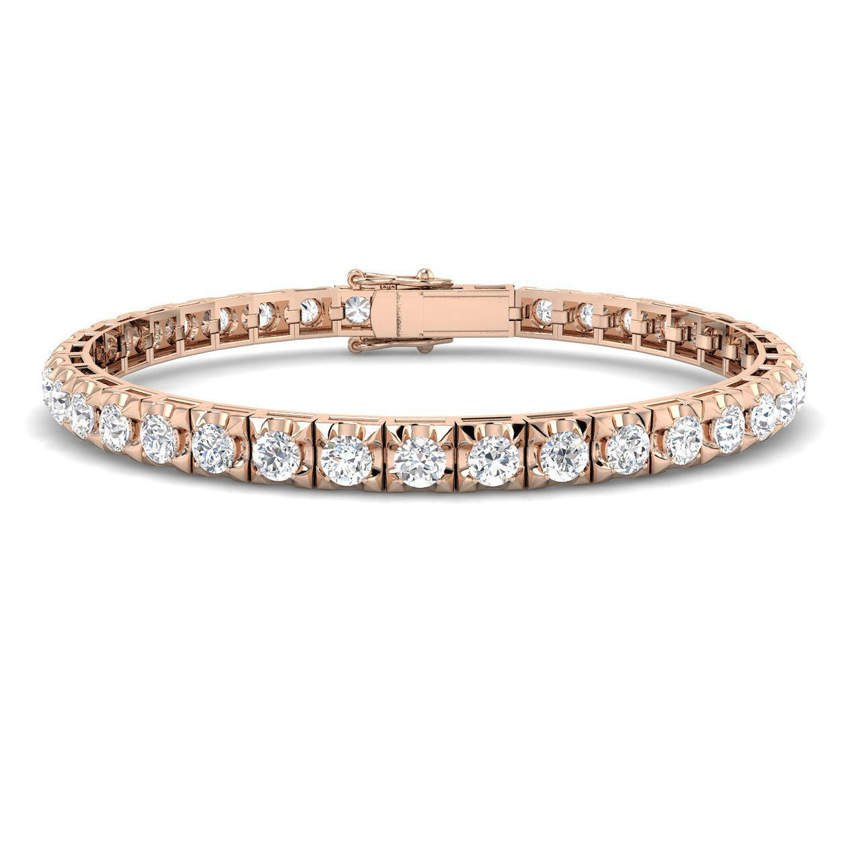 Lab Grown Diamond Tennis Bracelet in 10K/14K gold and platinum with certified lab-grown or natural diamonds