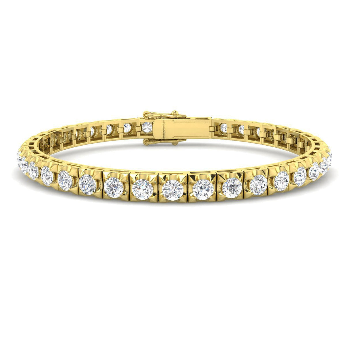 Lab Grown Diamond Tennis Bracelet in 10K/14K gold and platinum with certified lab-grown or natural diamonds
